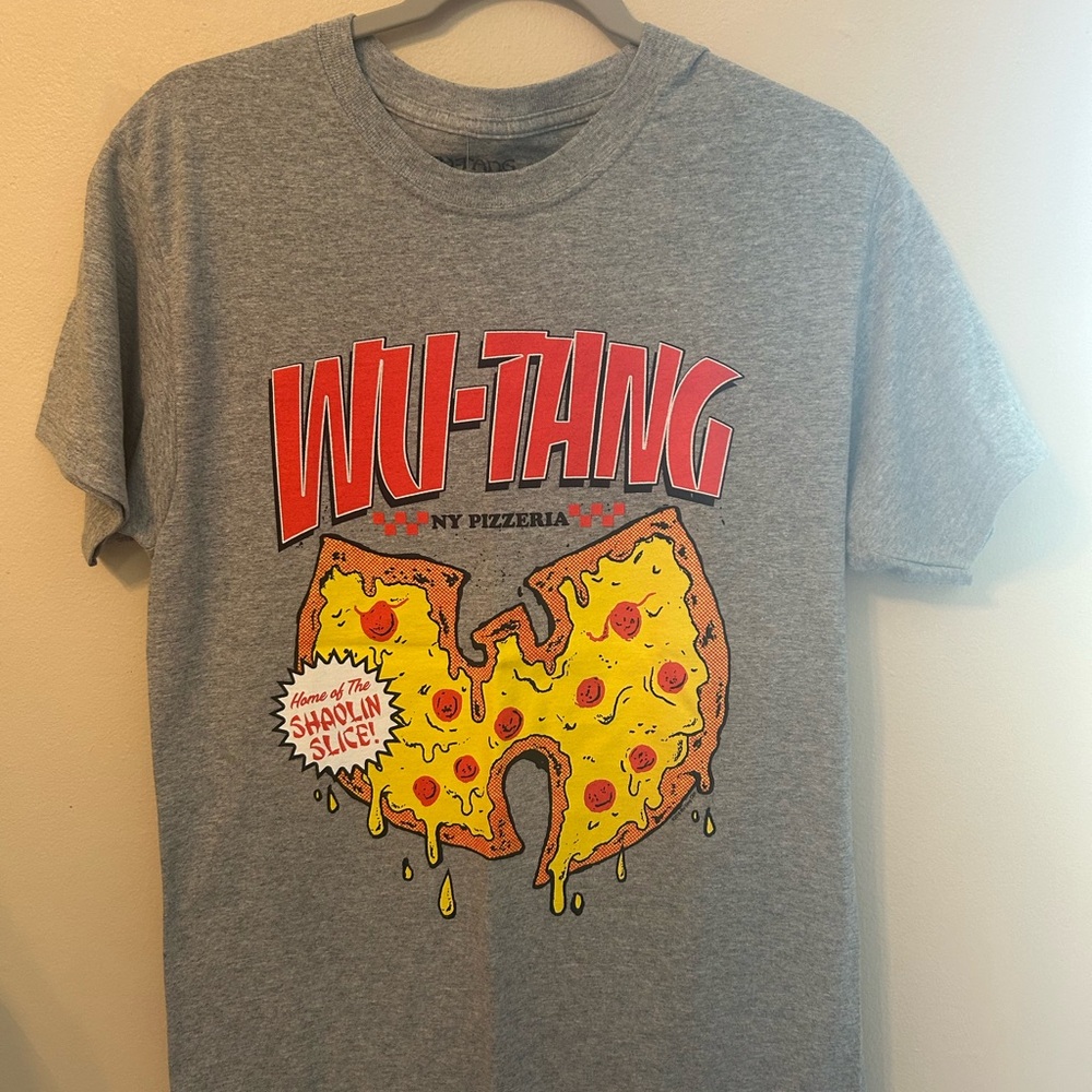 Spencer's Gray Wu-Tang Pizza Graphic Tee